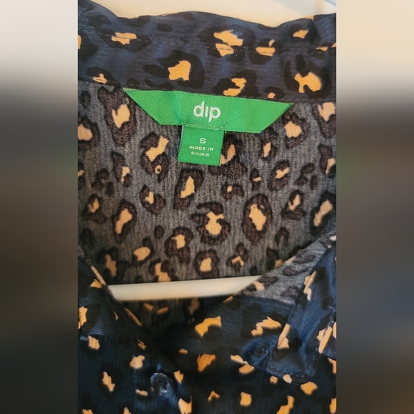 Navy leopard dress - Picture 3 of 4